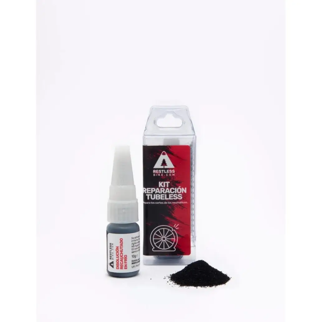 Kit de Reparación Tubeless para Neumáticos de Bicicleta - Repara Cortes de Hasta 5cm - Vulcanización en Frío