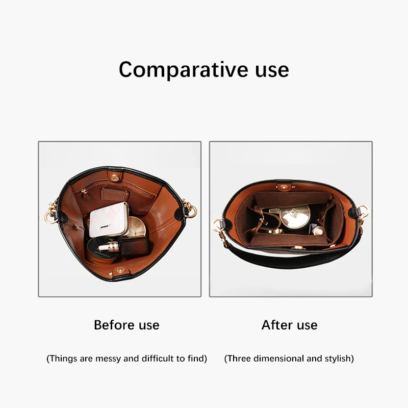 منظم إدراج ورق/محفظة من EverToner Dupont مناسب لحقيبة دلو Co-ch City 17 منظم تخزين ببطانة داخلية خفيفة الوزن