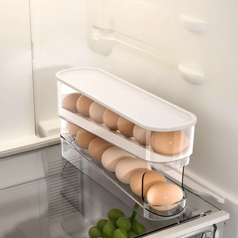 

Food ade Egg Storage Box Refrigerator Door Organizer Inner Side Door Egg Holder Preservation Special Purpose Container