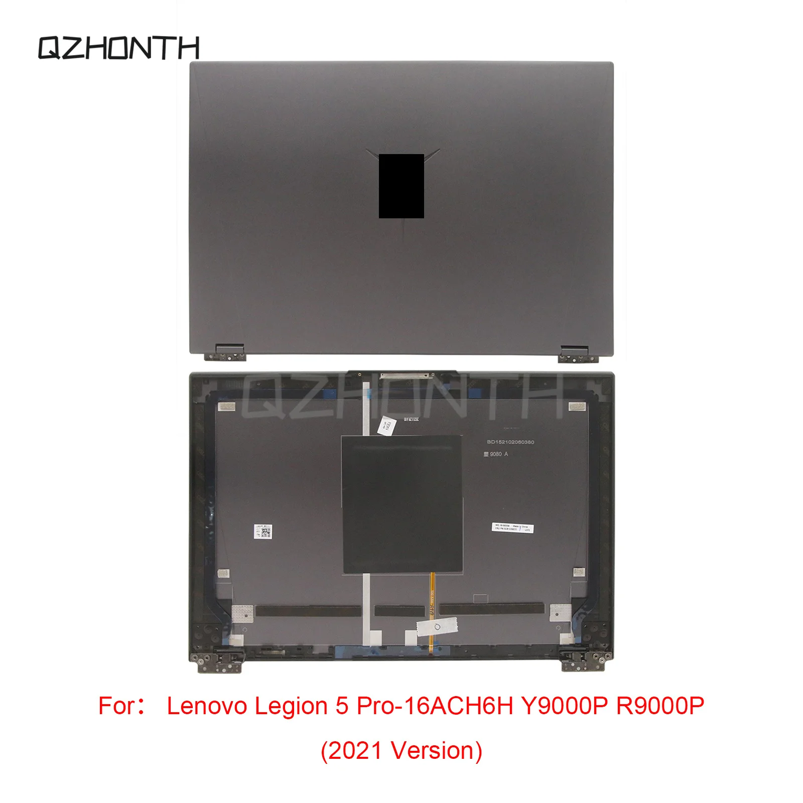 New For Lenovo Legion 5 Pro-16ACH6H Y9000P R9000P (2021 Version) LCD Back Cover Rear Lid with Hinges (Gray) 5CB1C09072 16