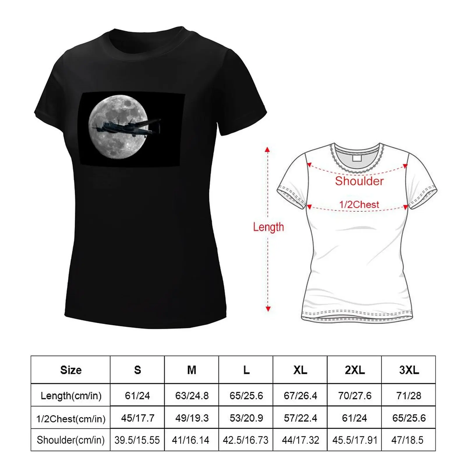 Bomber's Moon T-Shirt tees oversized Aesthetic clothing Woman clothing