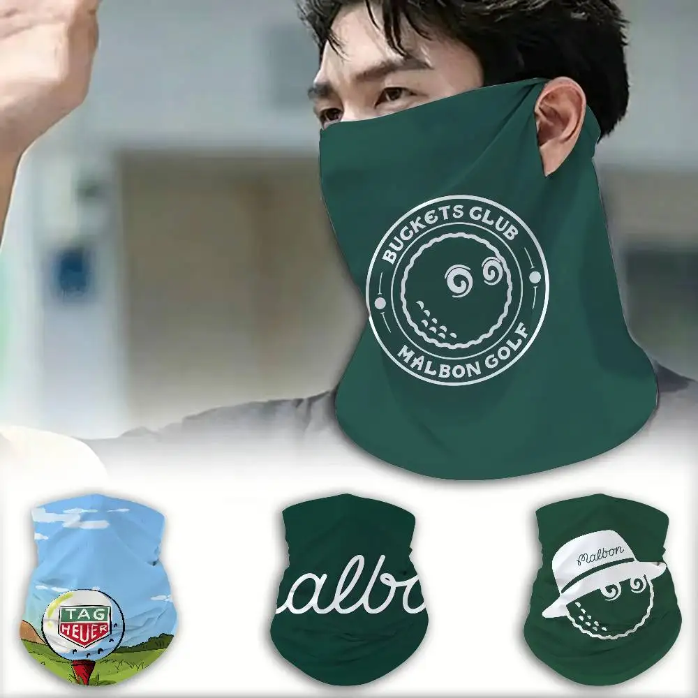 Máscara facial multifuncional à prova de vento da marca Fashion G-Golf M-Malbon, respirável, para viagens e aventuras ao ar livre.
