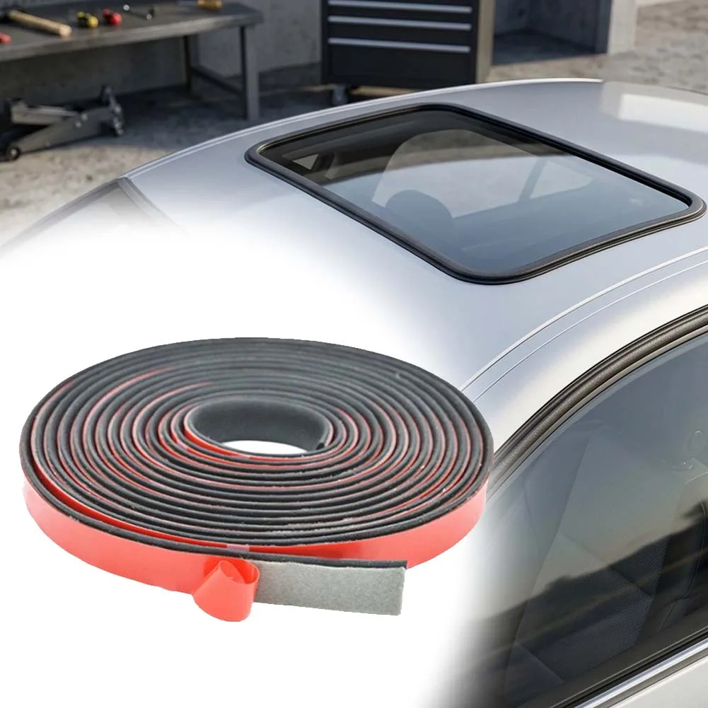 Seal Rubber Improved Driving Comfort Car Windshield Rubber Seal Strip Kit for Sunroof and Casement Glass 300cm