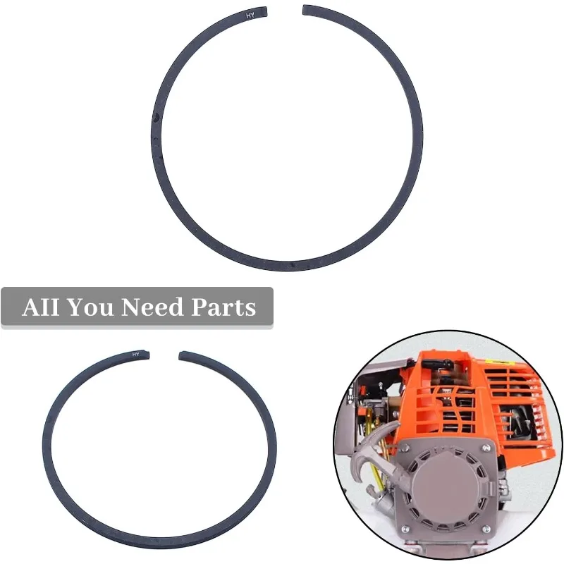 50mm x 1.2mm Piston Rings for Husqvarna 362/371/372/375K Chainsaw Replacement 2 Pcs OEM 503289036 576818401 2-Stroke Spare Parts
