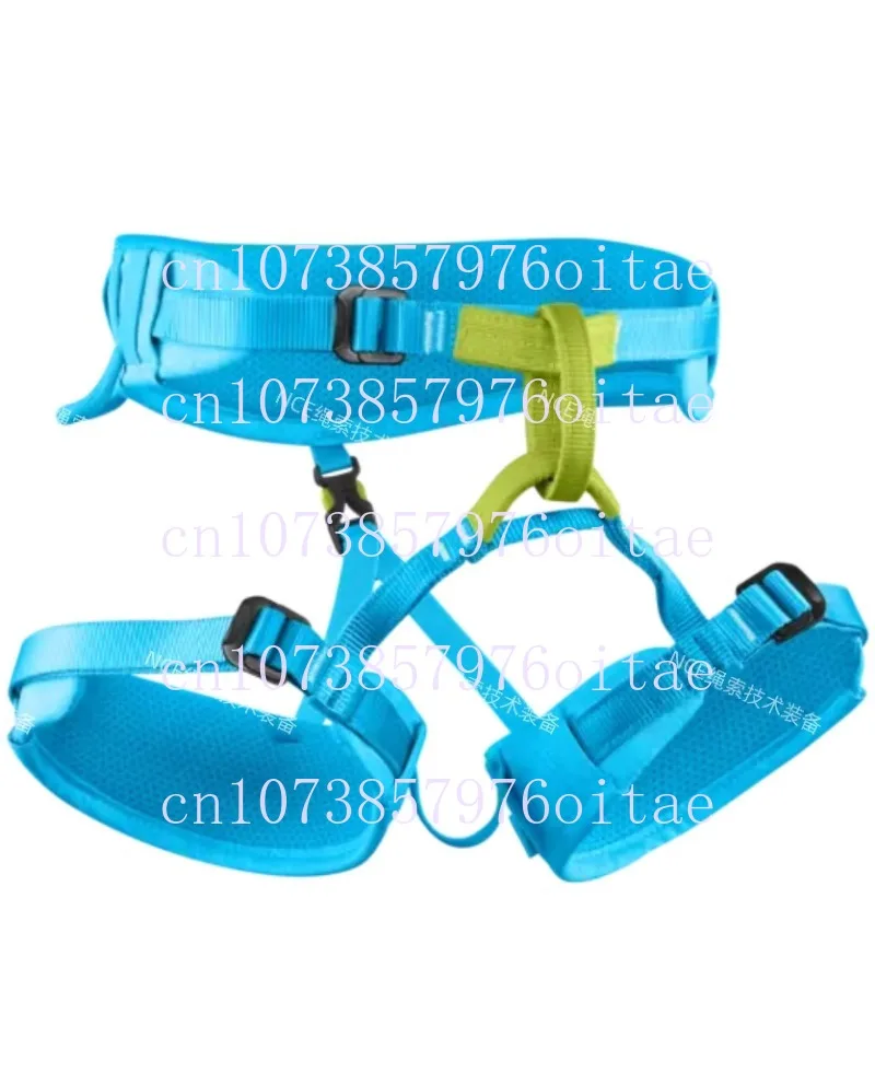 EDELRID Finn Blue Green Certified Compact Comfortable Soft Rock Climbing Adjustable Child Seat Belt