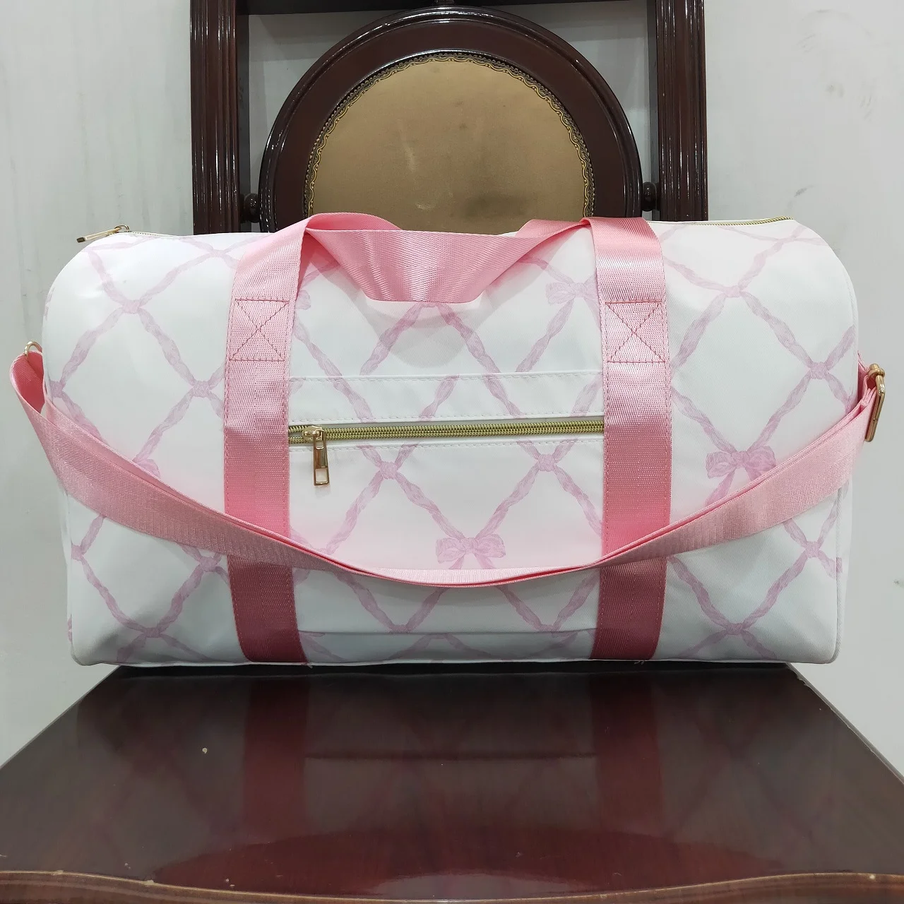 Boutique Children Bows Duffle Bag Toddler Outdoor Portable Wholesale Baby Young Girl Kids Handbag
