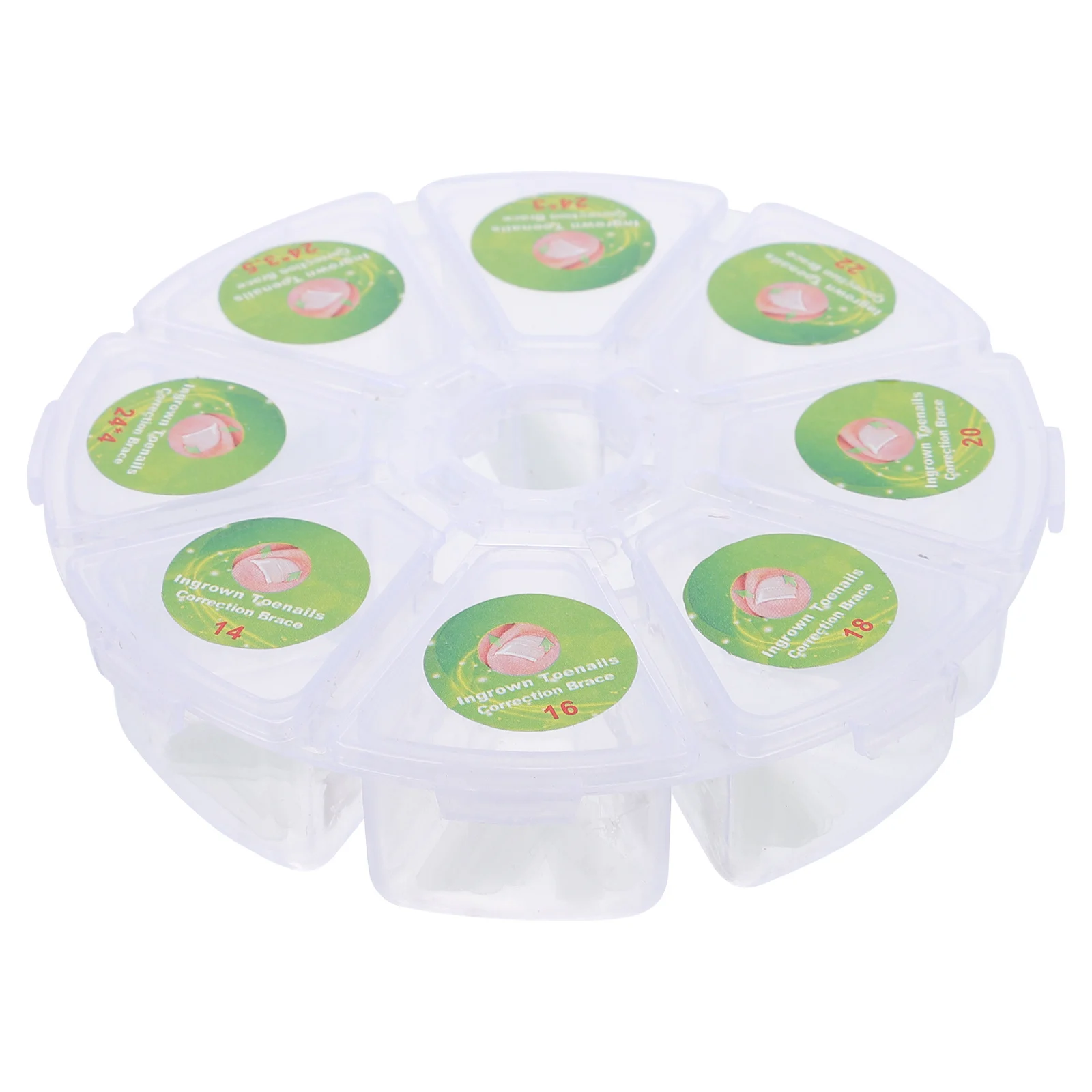 100 szt. Naklejek korygujących wrastające paznokcie, plastry, narzędzia do pielęgnacji stóp, przezroczyste naklejki wspierające wrastające paznokcie.