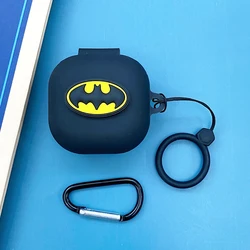 Étui pour écouteurs de dessin animé pour Samsung Galaxy, Buds Live, 2, 2 Pro, FE, Marvel Batman, Iron Man, Spider Man, manchon de protection