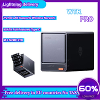 AMD Octa Core R5825U Mini PC Home Cloud Server 4-Bay HDD SSD Dual Display USB Type-C Dual LAN Home Media Storage NAS Computer