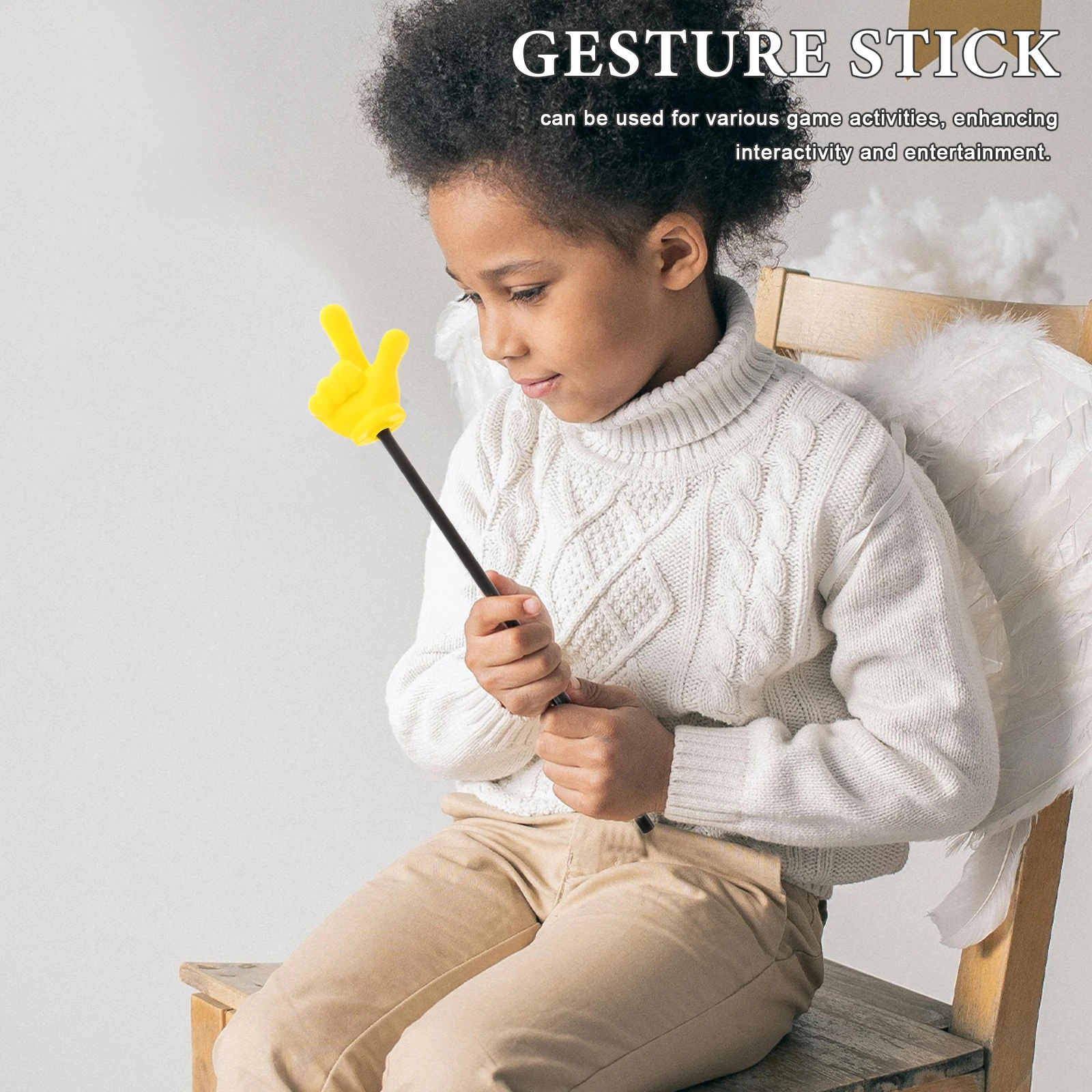 

Gesture Stick Interactive Finger Toys Funny Hand Pointer Model Pointing Handheld Plastic Pointers Shaped Joint