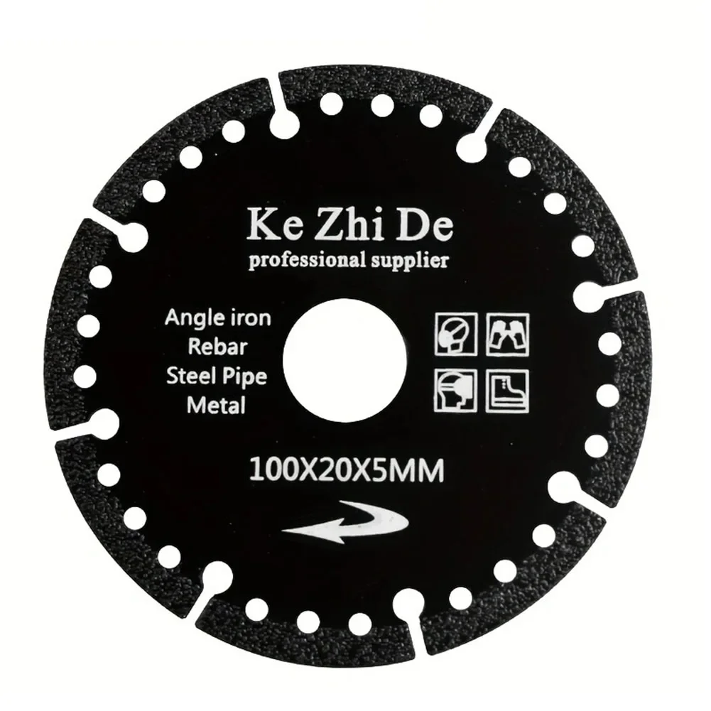 Pratica nuova lama per sega 100 * 20 * 5 mm / 115 * 22 * 5 mm diamantata per acciaio metallo 4,5 pollici (185 mm) 4 pollici (100 mm) facile da usare