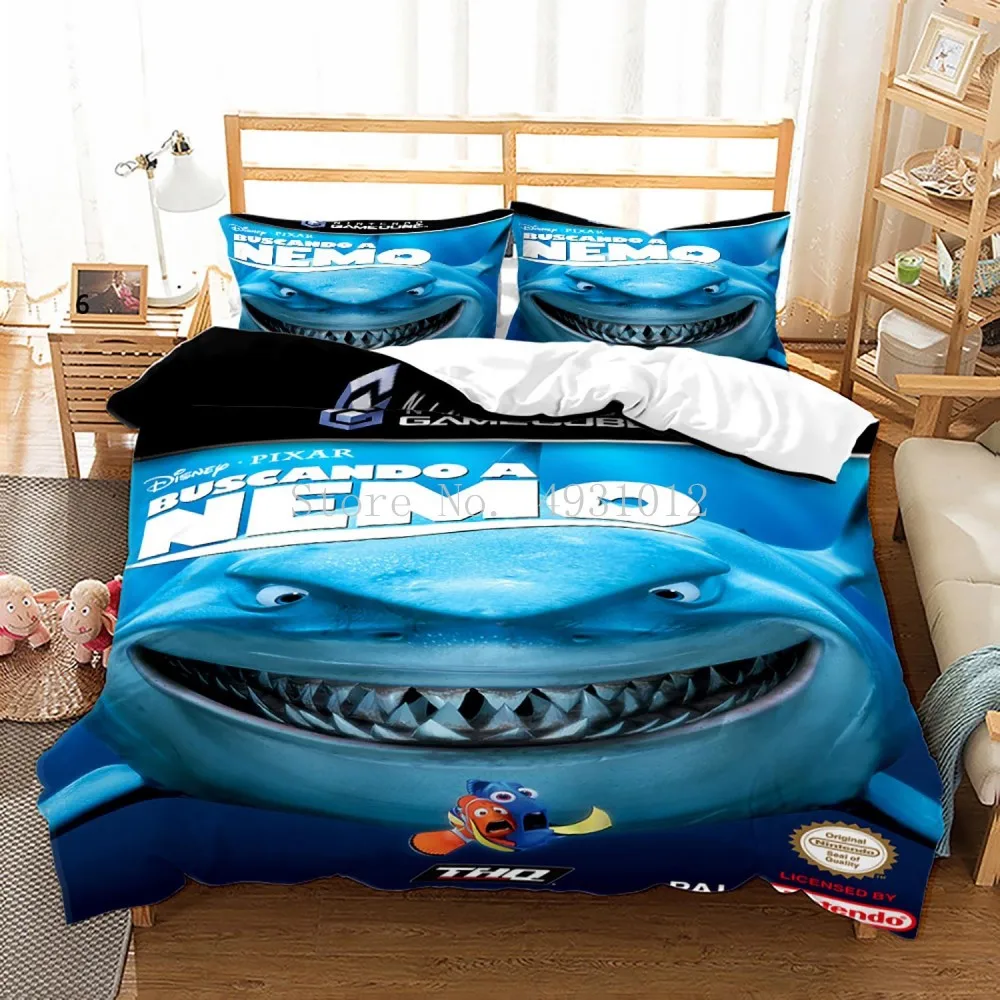 

Disney Finding Nemo 3d Bedding Set Dory Marlin Cartoon Character Duvet Cover Sets Pillowcase Twin Full King Boys Girls Kids Gift