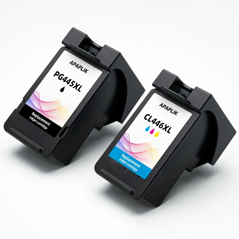 APAPLIK Refillable PG-445 PG445 CL-446 XL Ink Cartridge For Canon PG 445 CL446 For Canon PIXMA MX494 MG2440 MG2940 MG2540 MG2540