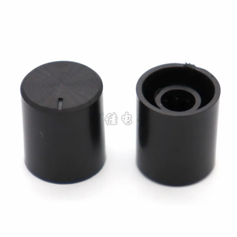 10PCS 14.5×16.5MM Black Plastic Knob Potentiometer Knob Audio Volume Adjustment Knob Cap Flower Shaft