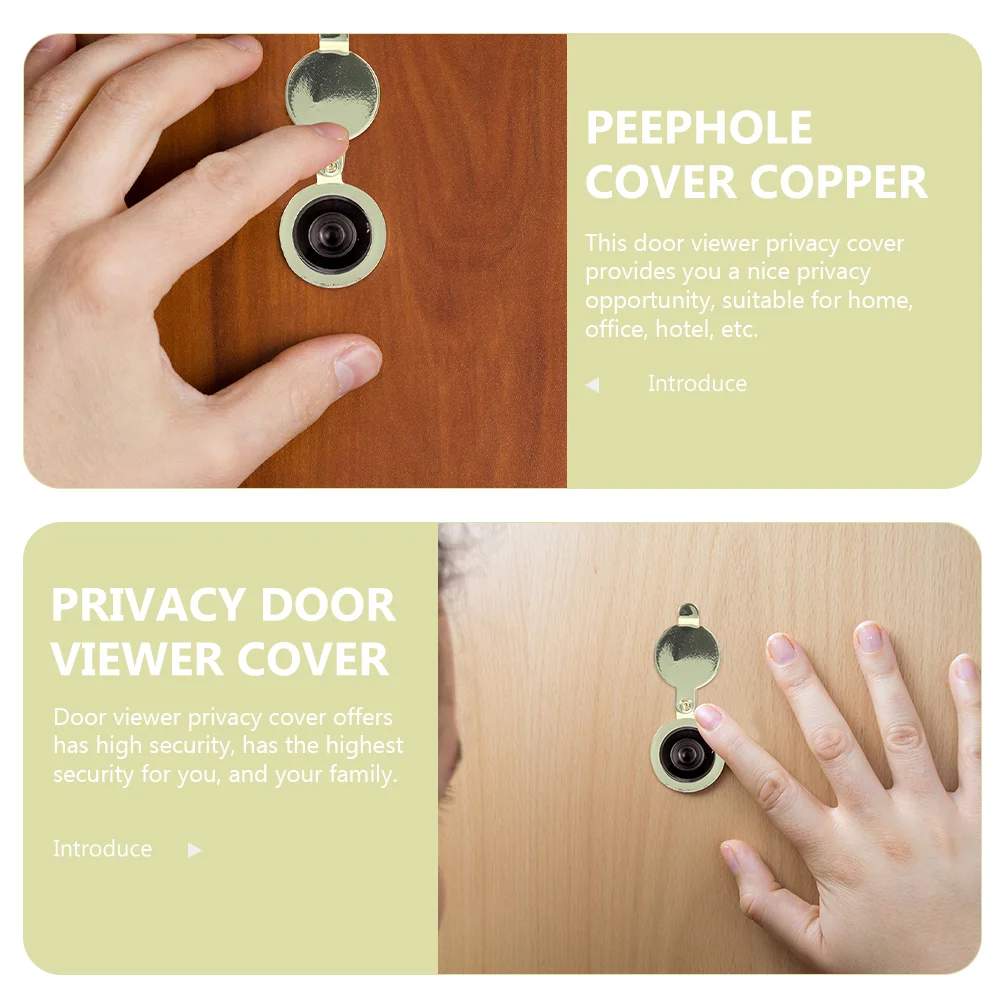 Privacy Peephole Cover Cat Eye Back Piece Household Door Viewer Covers Apartment