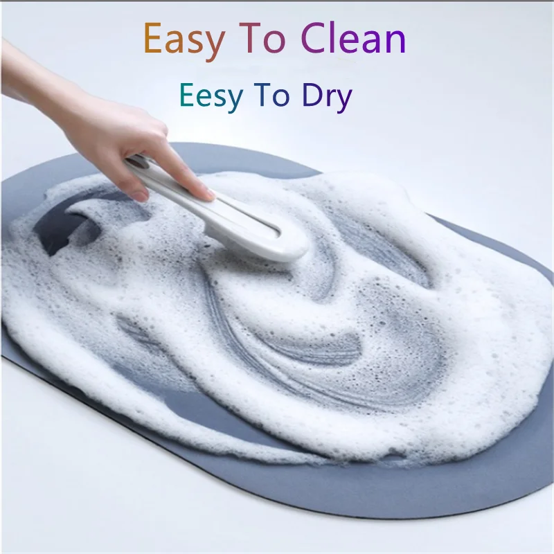 Super Absorbent Floor Bath Shower Mat Quick Drying Bathroom Rug and Mat Set Door Toilet Carpet Non-slip Kitchen Home Oil-proof