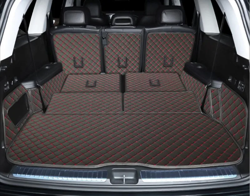 Custom car trunk mats for Mercedes Benz GLS 350 d X167 2024-2020 6 7 seats cargo liner mat boot carpets cover for GLS350d 2023