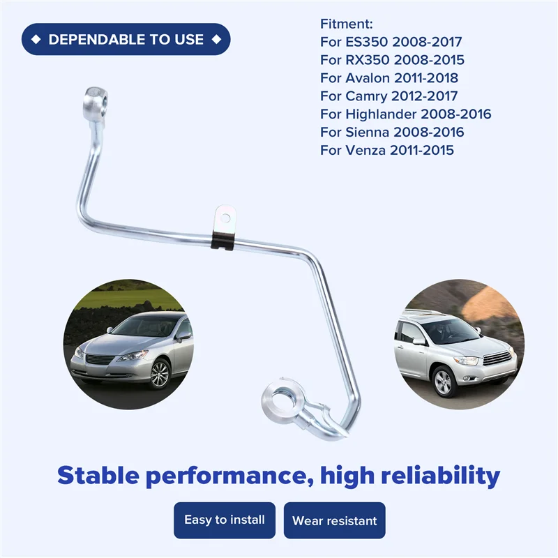 

For Toyota Camry Highlander Lexus ES350 RX350 2008-2018 15772-31030 Car Engine Oil Coolant Cooler Line Oil Pipe 1577231030