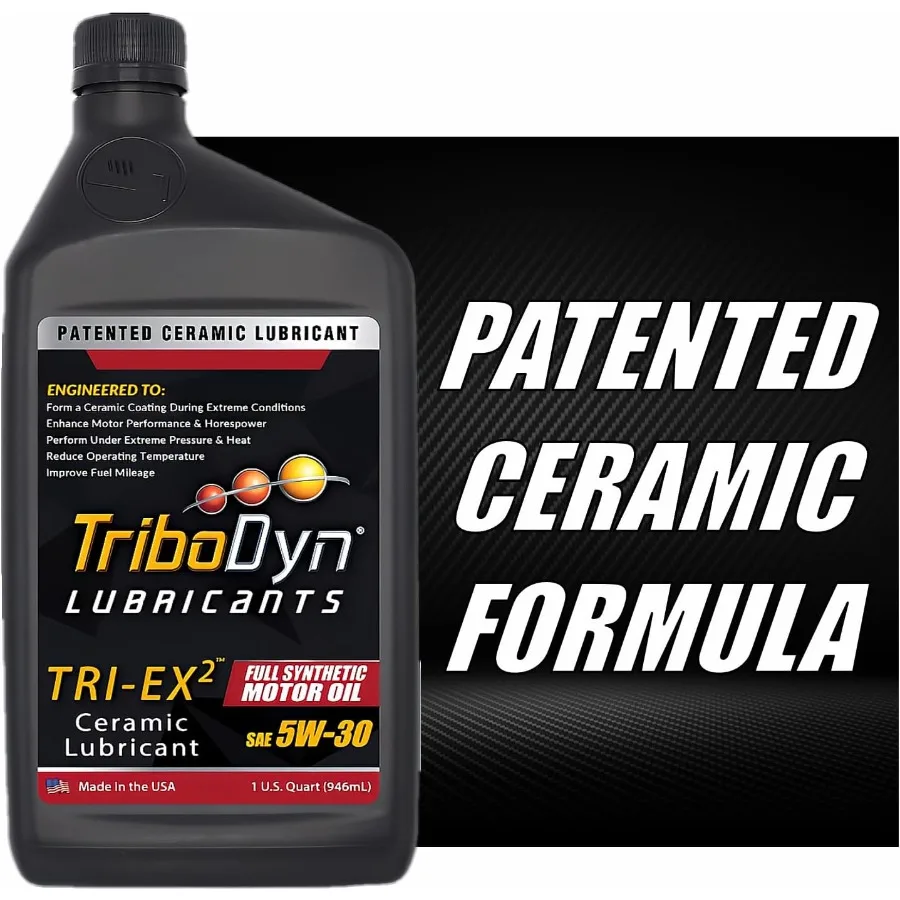 زيت محرك صناعي كامل TRI-EX2 5W30 مع طلاء سيراميك لمحركات عالية الأداء وتحسين كفاءة الوقود API SN و