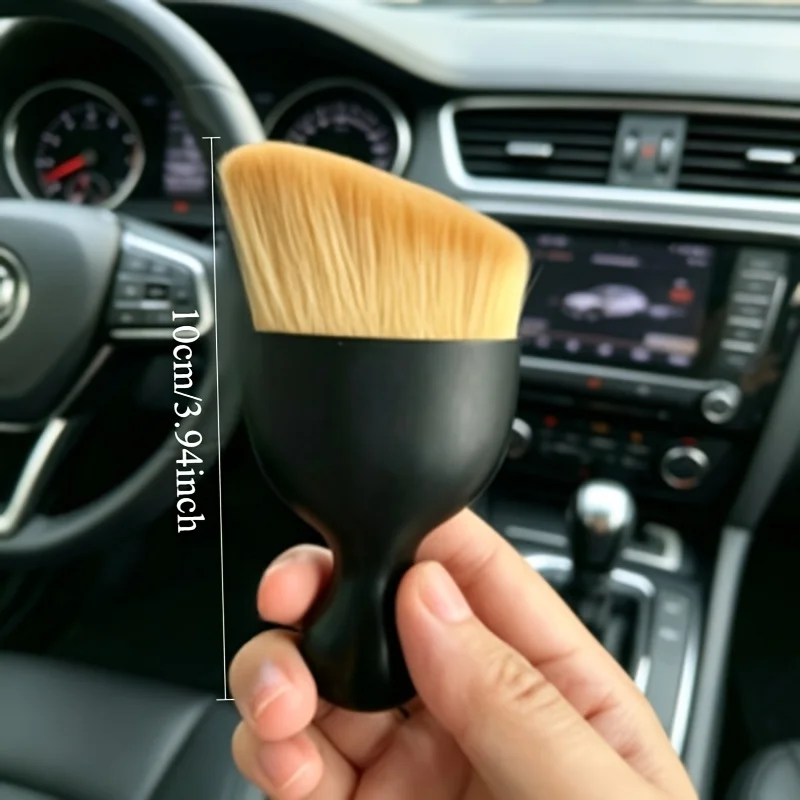 7-Piece Car Cleaning and Dust Removal Tools, Multi-Functional Cleaning Tools for Home and Car Use, Soft Bristles That Won'T Damage the Interior, Special Dust Removal Brush, Non-Slip Sturdy Plastic Handle, Ultra-Soft Fine Bristles Suitable for Seats, Center Console, Air Conditioning Vents, Deep Cleaning of Dust Particles in the Car, Essential Dust Removal Tool for Car Cleaning and Beauty Care, Suitable for Both Cars and Motorcycles