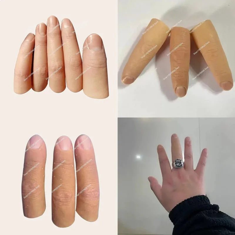 

Prosthetic Finger Silicone Artificial Missing Finger Cover Realistic