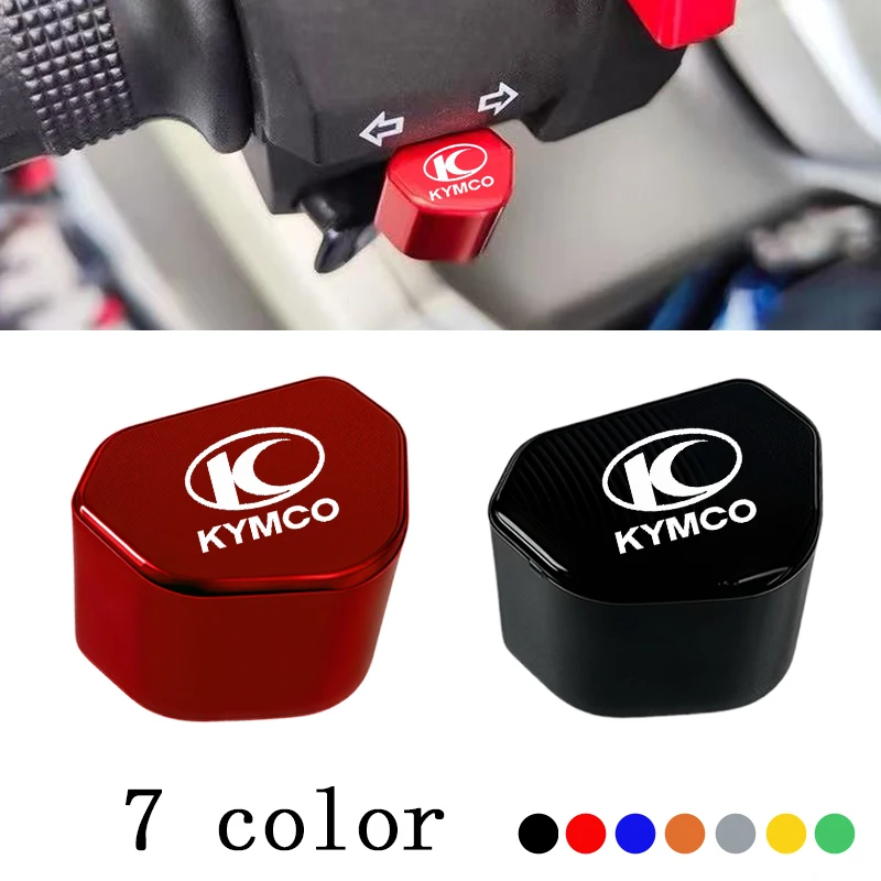ل KYMCO Xciting 250 300 400 AK550 CT250 CT300 S400 وسط 125i 350i X-Town Kxct دراجة نارية زر بدوره إشارة التبديل غطاء مفتاح