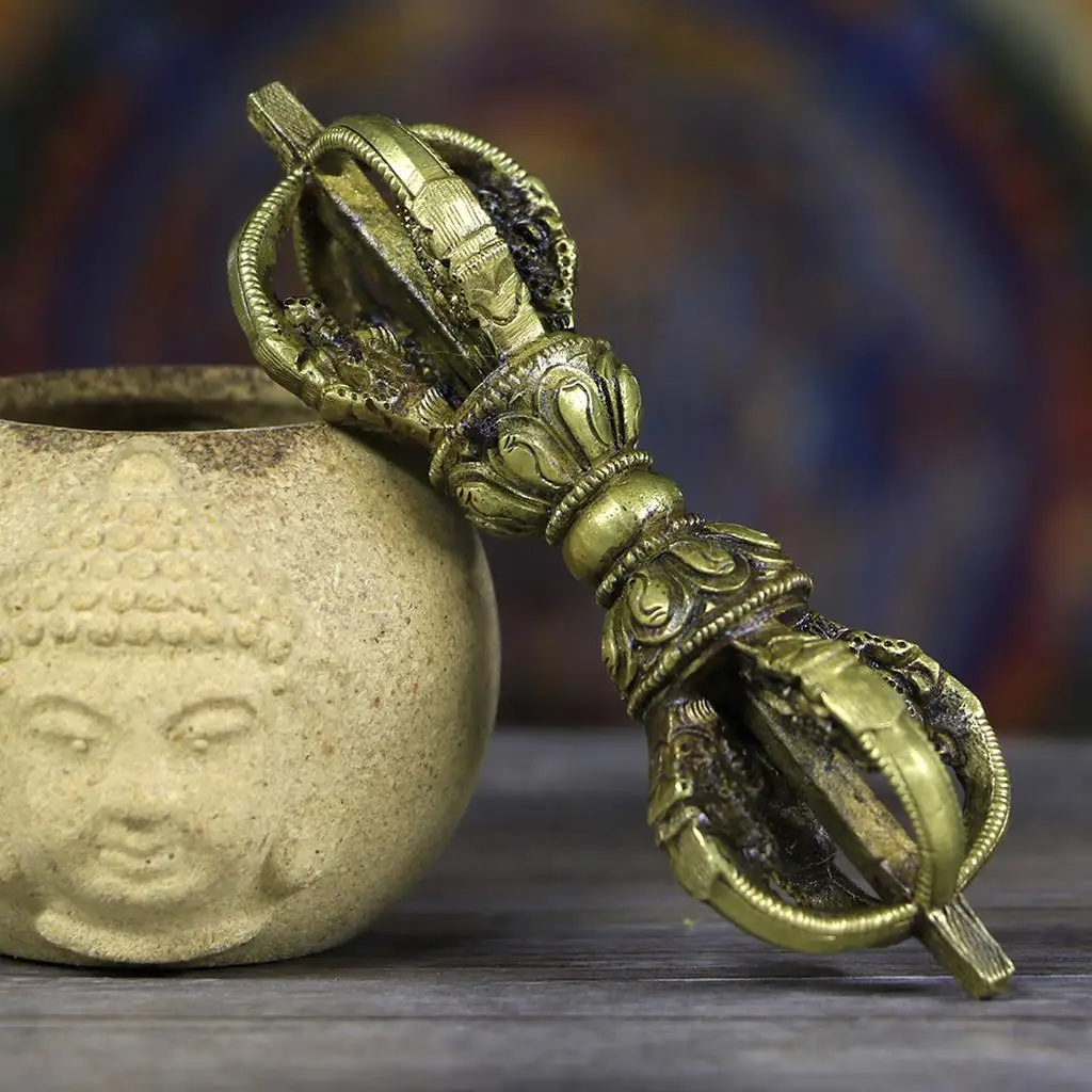 Tibetaans Boeddhistische Ambachten Puja Vajra Dorje Collecties bij Maison Du 12cm