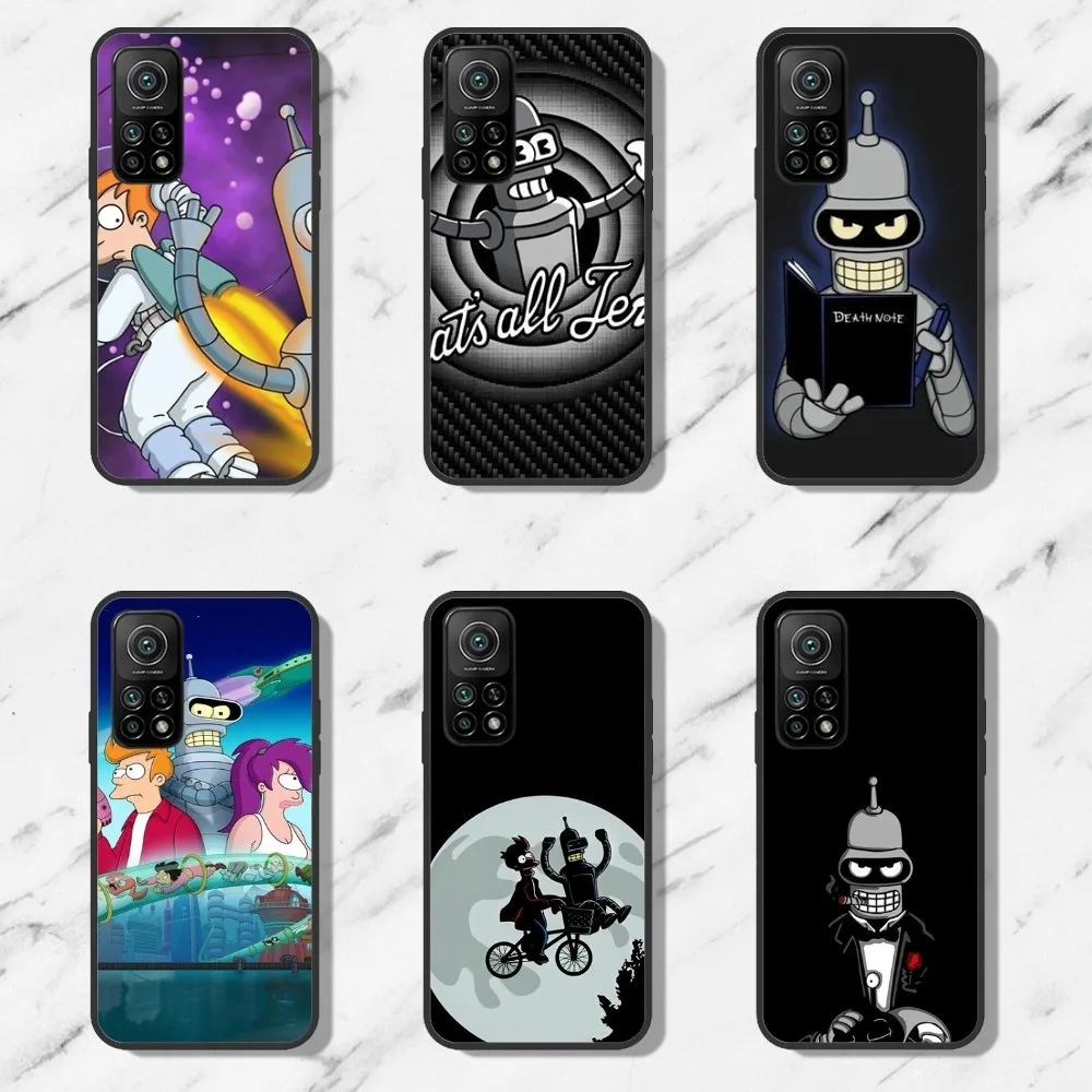 Cartoon F-Futurama Phone Case For Samsung Galaxy S21 S22 S23 S24 Ultra S20 Lite S30 Note Black Shell