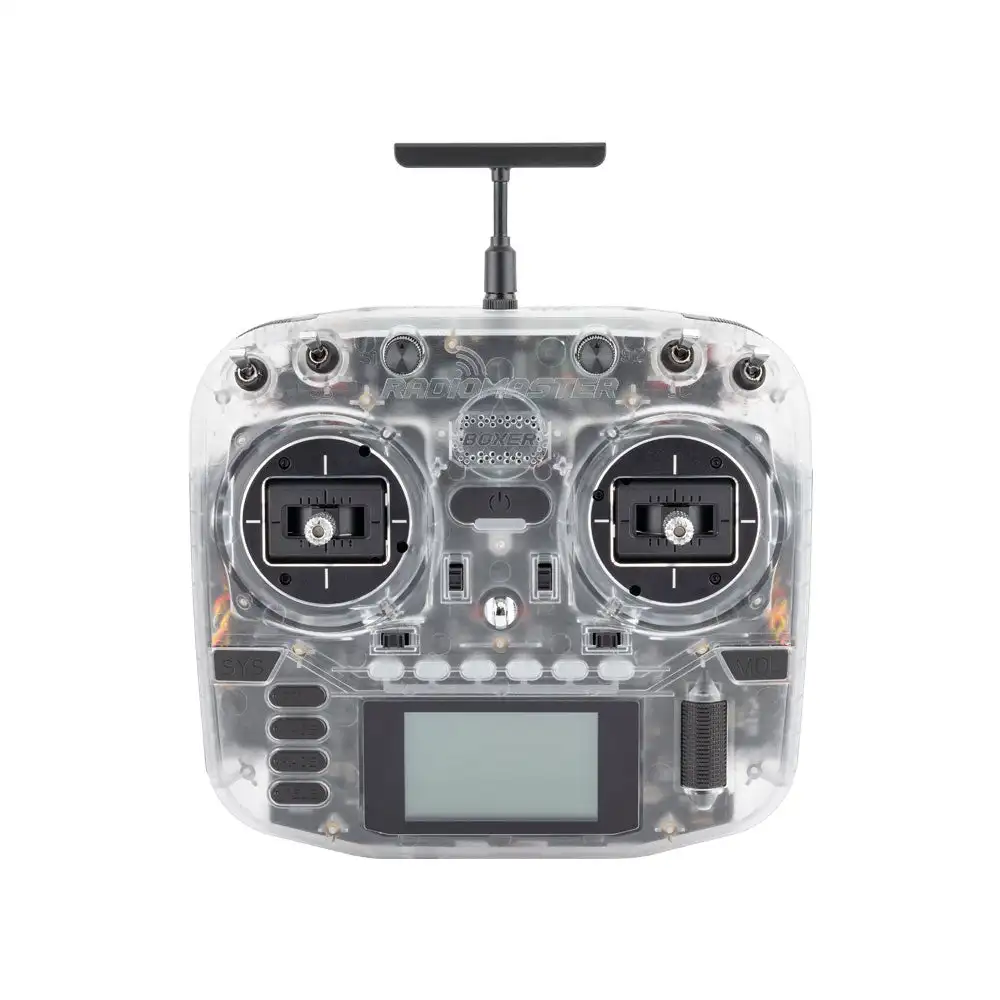 

RadioMaster Boxer Transparent ExpressLRS 2.4G 16ch Hall Gimbal Transmitter Remote Controller Mode2 Left Hand Throttle