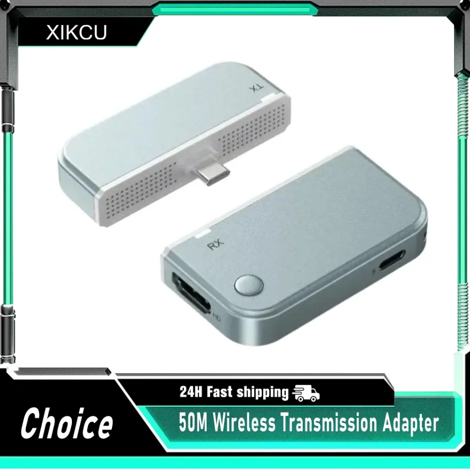 Wireless HDMI-Compatible Transmitter Receiver Type-C 4K HD For Phone Laptop TV Monitor Projector Screen Mirroring Extender