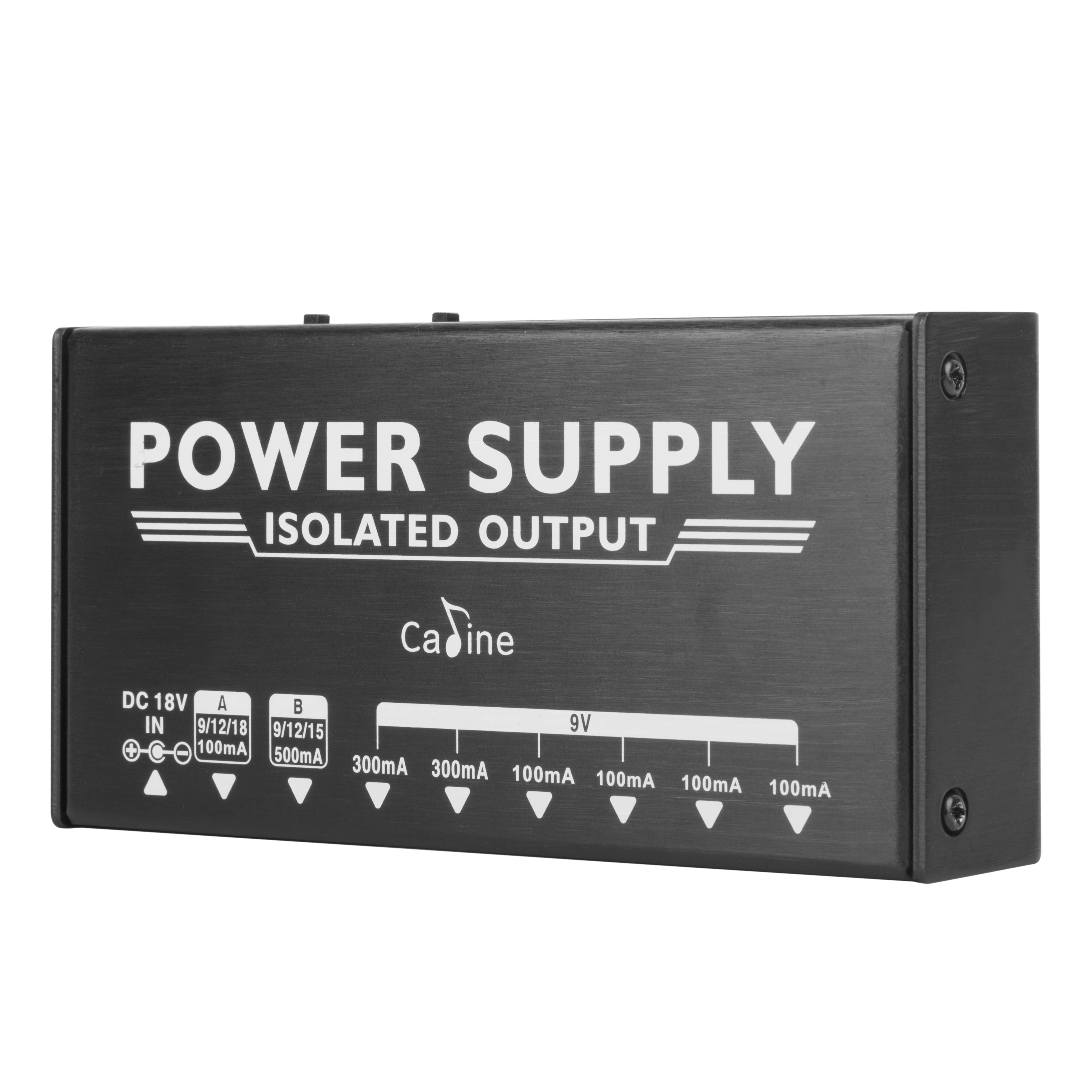 Caline CP-203 Guitar Pedal Power Supply 8 Isolated Outputs (9V, 12V, 15V, 18V) Anti-interference 18W with Adapter and 10 Cables - view 5