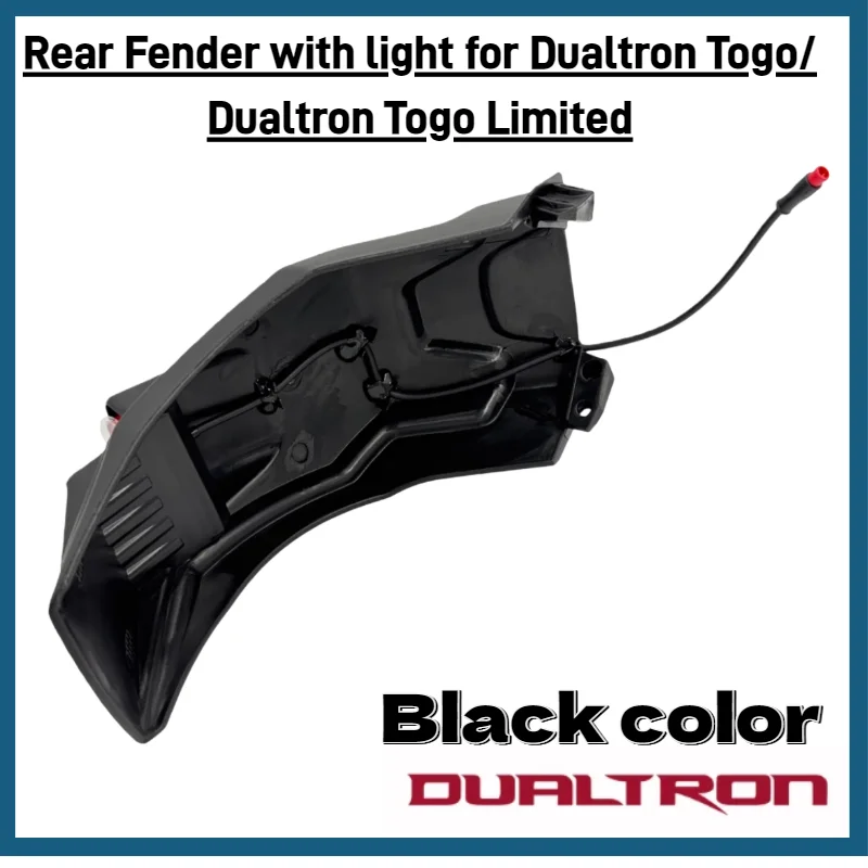 Original Rear Fender with Light for Minimotors Dualtron Togo Limited Electric Scooter Mudguard Part - Durable Protection