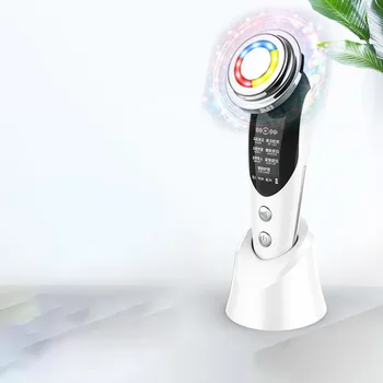 가정용 뷰티 기기 수입기, 7 가지 모드 RF 페이셜 머신, 5 인 1 고주파 페이셜 마사지, 가정용 스킨 케어 장비