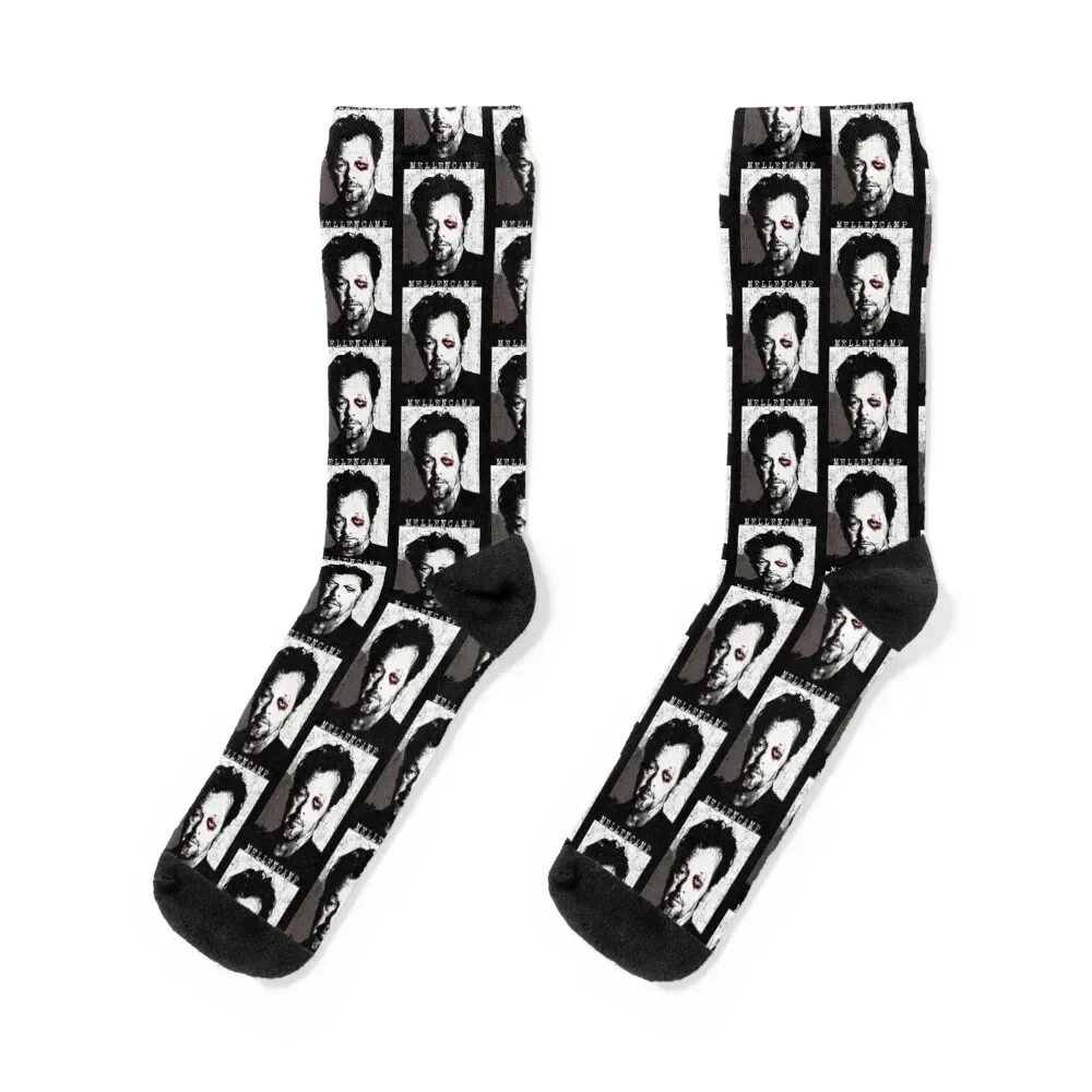 Idol Gifts Fot You John Musician Artist Actor Mellencamp Director Vintage Photograp Socks funny sock kids Girl'S Socks Men's