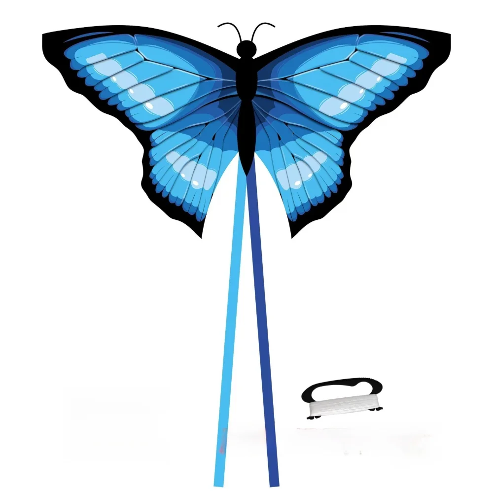 Nouveau facile à voler coloré cerf-volant direction beau cerf-volant 3D bon volant 100 mètres cerf-volant chaîne en plein air jouet volant voyages en famille