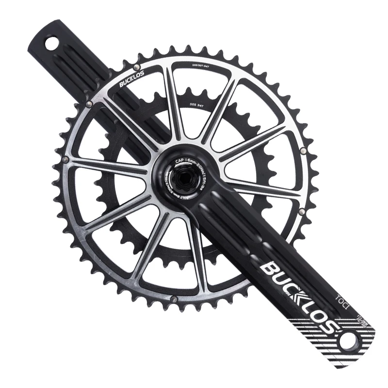 BUCKLOS DUB Crankset Road 170mm 172.5mm 175mm Bike Crank Arm Double Speed 50-34T 52-36T 53-39T Chainring Bike Crankset for Sram