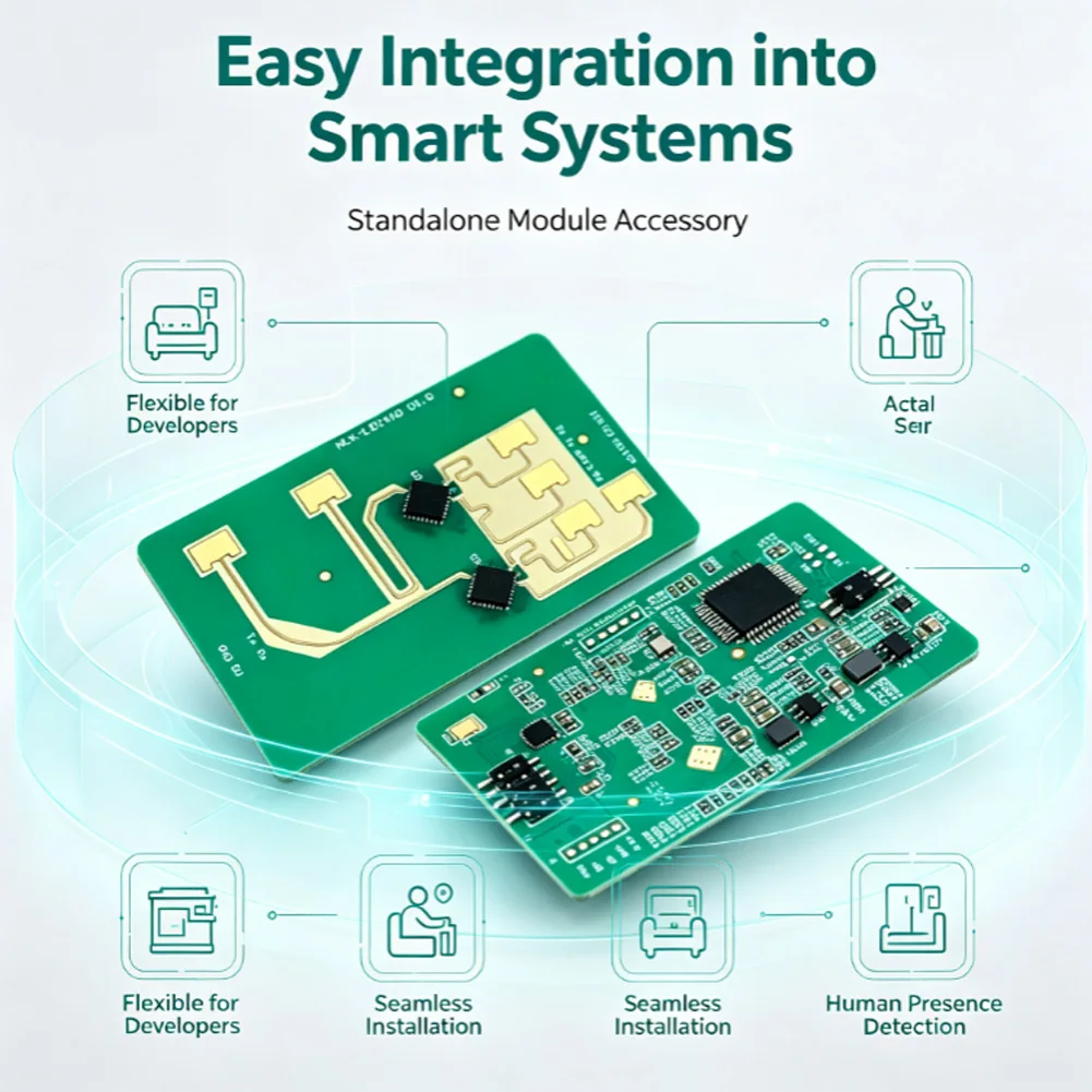 24G Millimeter Wave Module LD2460 for Human Detection and Tracking in for Smart Home Industrial and Security Systems