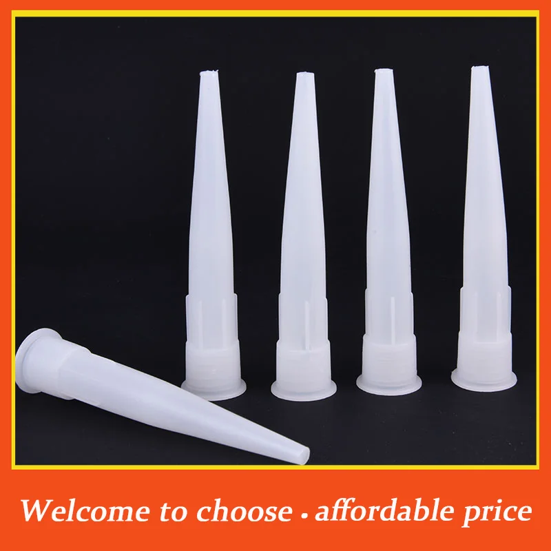 VP 20pcs new Plastic Universal Caulking Nozzle Glass Glue Tip Mouth Home Construction Tools