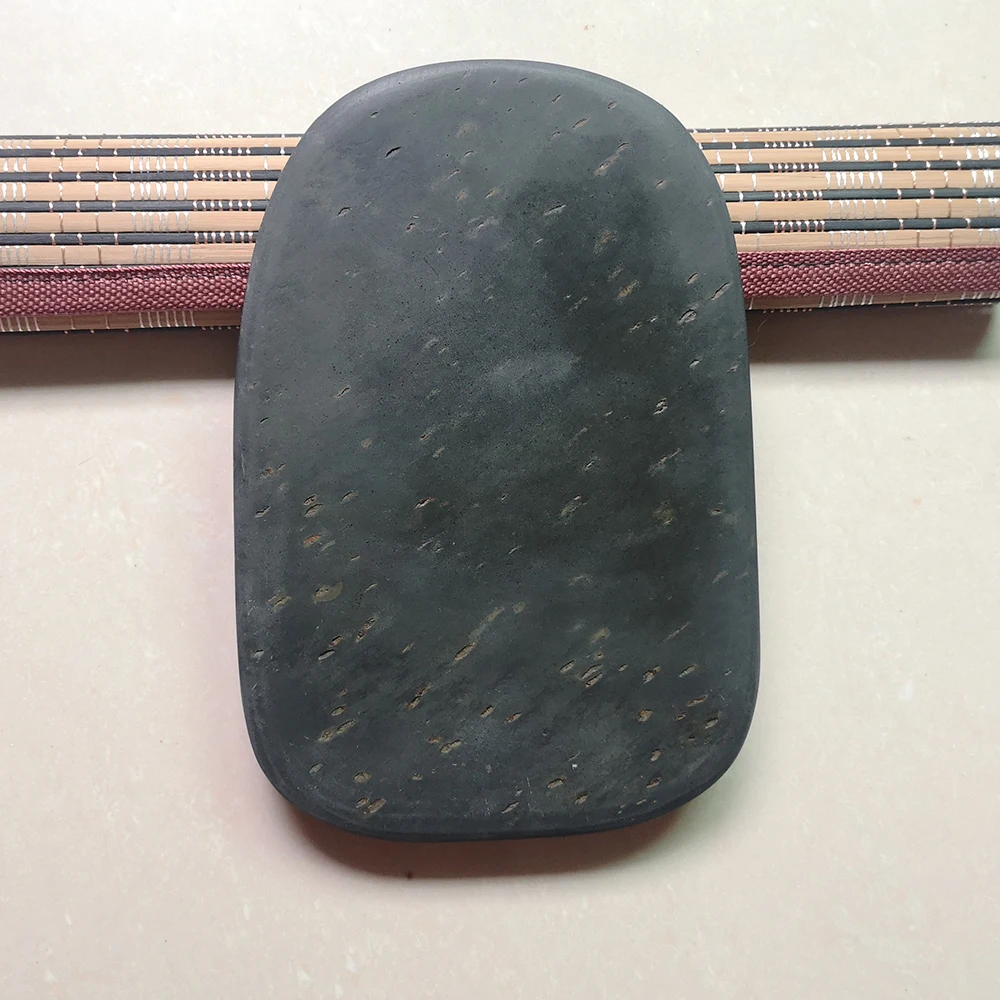 Unique piece, Chinese Four Treasures Of The Study China Inkstone Grinding Inkwell Made of Natural Stone Ink Slab She Yan Tai