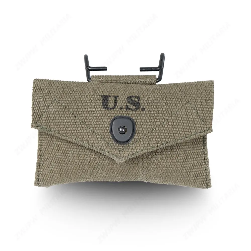 WW2 Korean War US Army M1942 First Aid Pouch Outdoor Webbing Bag ARMY GREEN WITH HOOK HIGH QUALITY