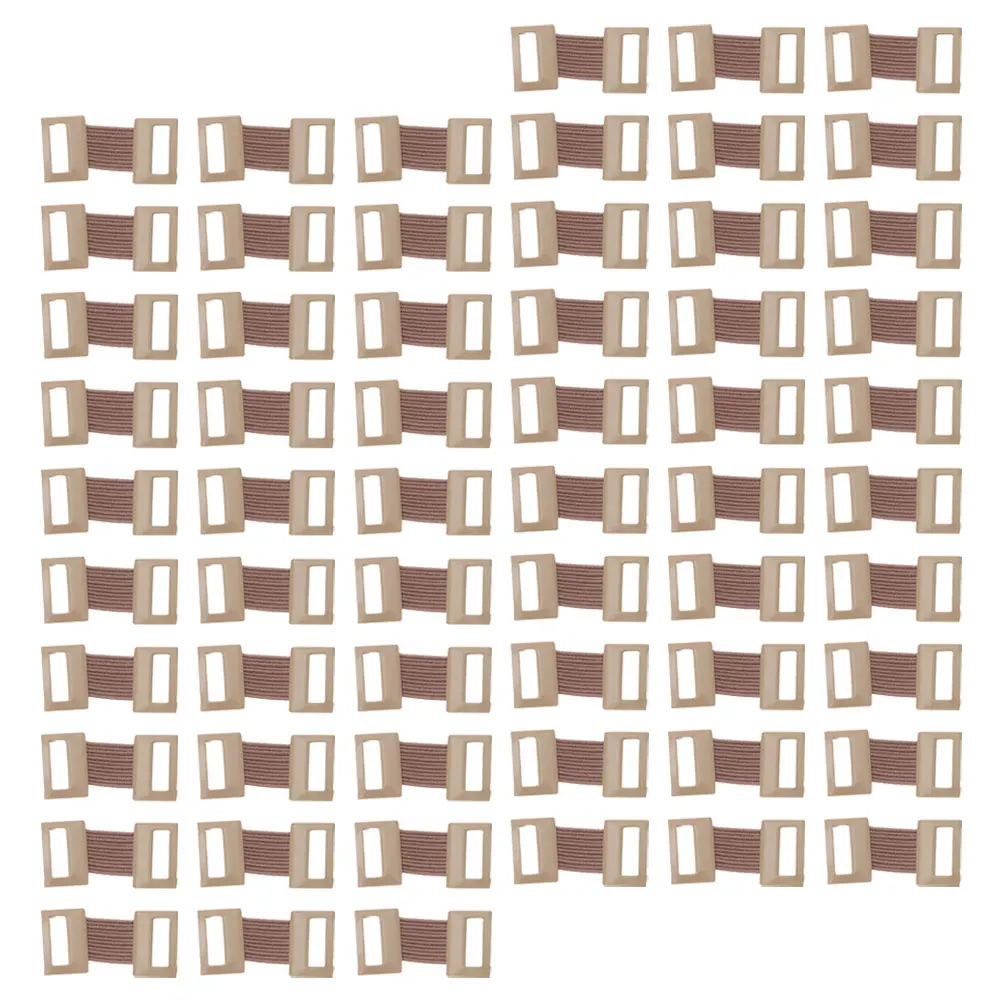 

100pcs Aluminum Bandage Clips Waterproof Anti Allergy Elastic Buckle Light Brown Strong Support Multi Functional for Medical