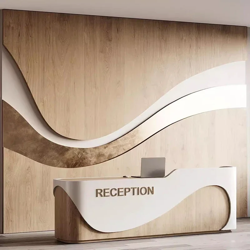 Simple Modern Reception Desks Nordic Luxury Originality Beauty Salon Outfit Shop Salon Furniture Mostrador De Recepción FYRD