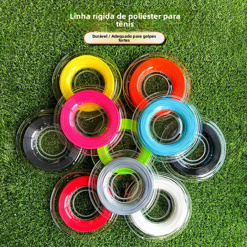 comfortable-durable-polyester-tennis-racket-string-for-training-flat-hit-power-type-available-in-multiple-colors-large-spool