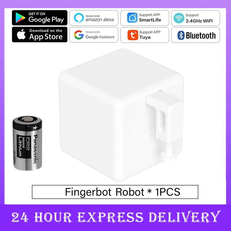 Tuya Zigbee 3,0 Bluetooth Smart Fingerbot Schalter Fernbedienung Garage Vorhang Taste Roboter Drücker für Alexa Google Home Sprachassistent