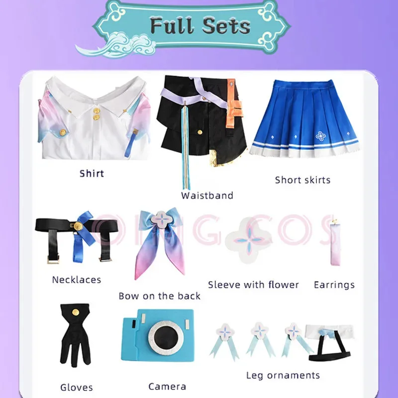 7 مارس تأثيري حلي هونكاي ستار السكك الحديدية كرنفال موحدة شعر مستعار أنيمي هالوين ازياء الرجال لعبة