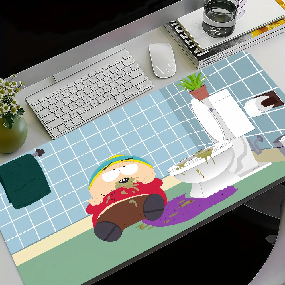 Lustiges S-SOUTH PARK Cartoon-Mauspad Rutschfestes Verdicktes Mauspad Großes Schreibunterlage Gaming-Kissen für Büro und Studenten