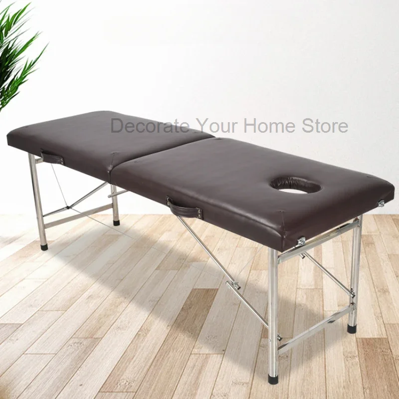 

Folding Tattoo Massage Bed Beauty Portable Face Metal Bathroom Massage Bed Spa Therapy Camilla Masaje Salon Furniture WZ50MB