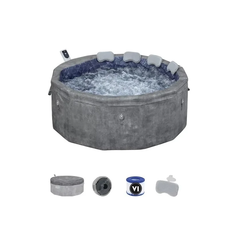 

Energy-Efficient Smart AirJet Hot Tub With App Control 4-6 Person 1.70 m X 65 cm (67" X 25.5")