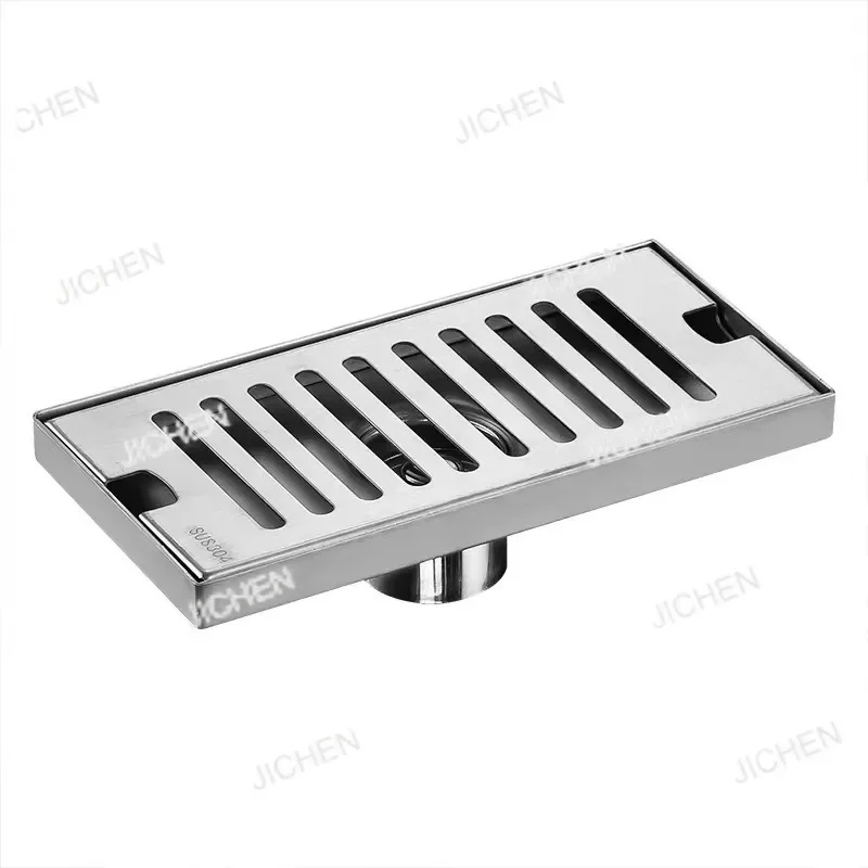 

CSJC 304 Stainless Steel Anti Odor Floor Drain, Bathroom With Long Strip Floor Drain, Bathroom With Striped Floor Drain