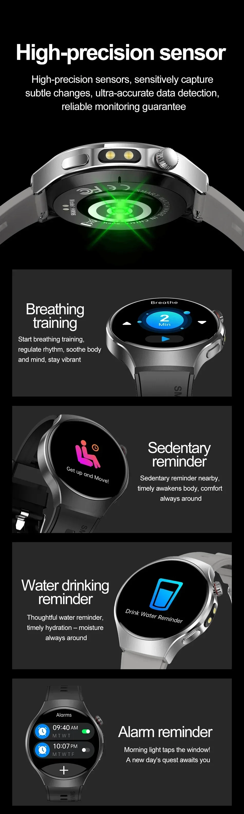 Sports Smart Watch with Bluetooth Calling, IP67 Water Resistance and 150+ Sports Modes description 19